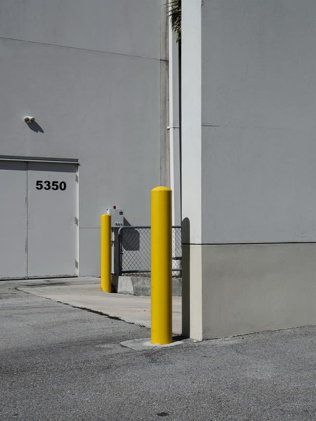 Loading dock area of a commercial building